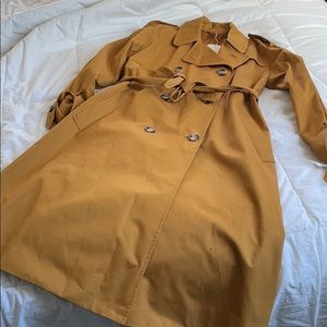 & Other Stories mustard trench coat. size US 8